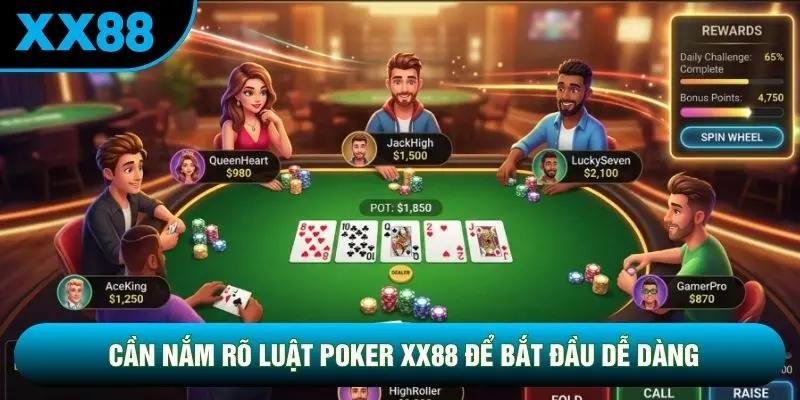 Cần nắm rõ luật Poker XX88 để bắt đầu dễ dàng Cần nắm rõ luật Poker XX88 để bắt đầu dễ dàng