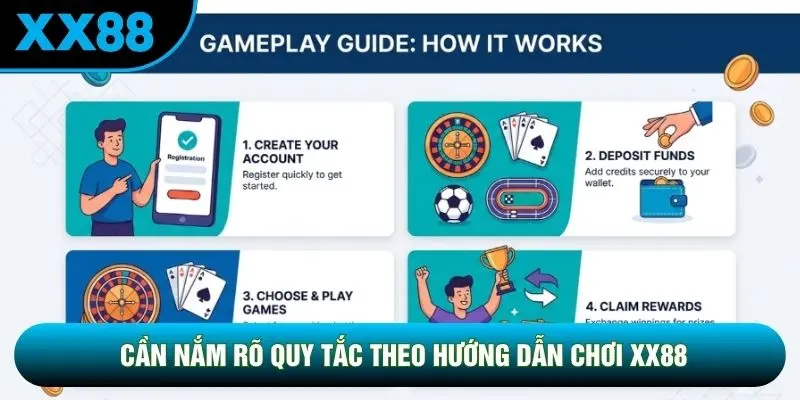 Cần nắm rõ quy tắc theo hướng dẫn chơi XX88 Cần nắm rõ quy tắc theo hướng dẫn chơi XX88