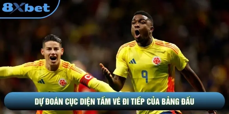 Dự đoán cục diện tấm vé đi tiếp của bảng đấu Dự đoán cục diện tấm vé đi tiếp của bảng đấu